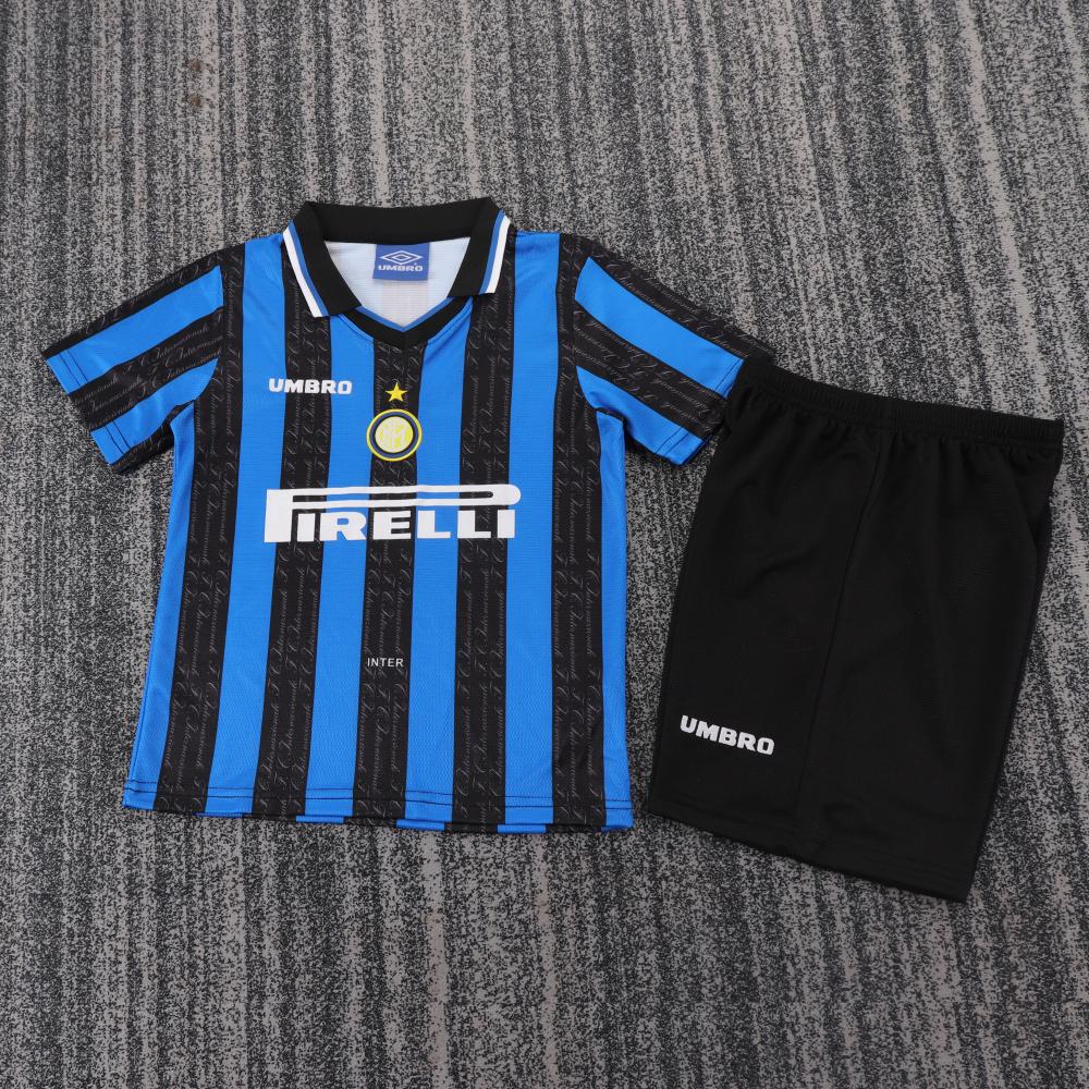 1997/1998 Retro Inter Milan Home Football Jersey AAA fan-grade Kids Size
