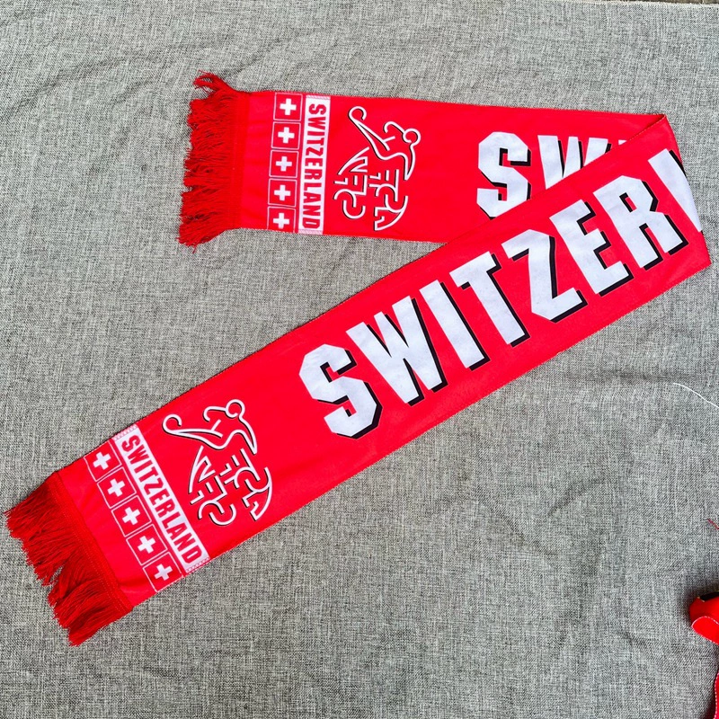 2026 World Cup Switzerland Fan Soccer Scarf
