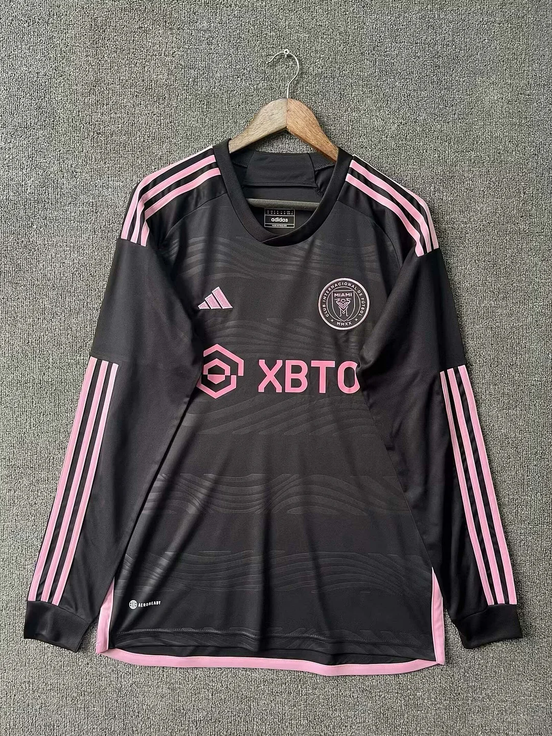 Maillot de football extérieur manches longues Inter Miami 2023/2024 Qualité Thaï