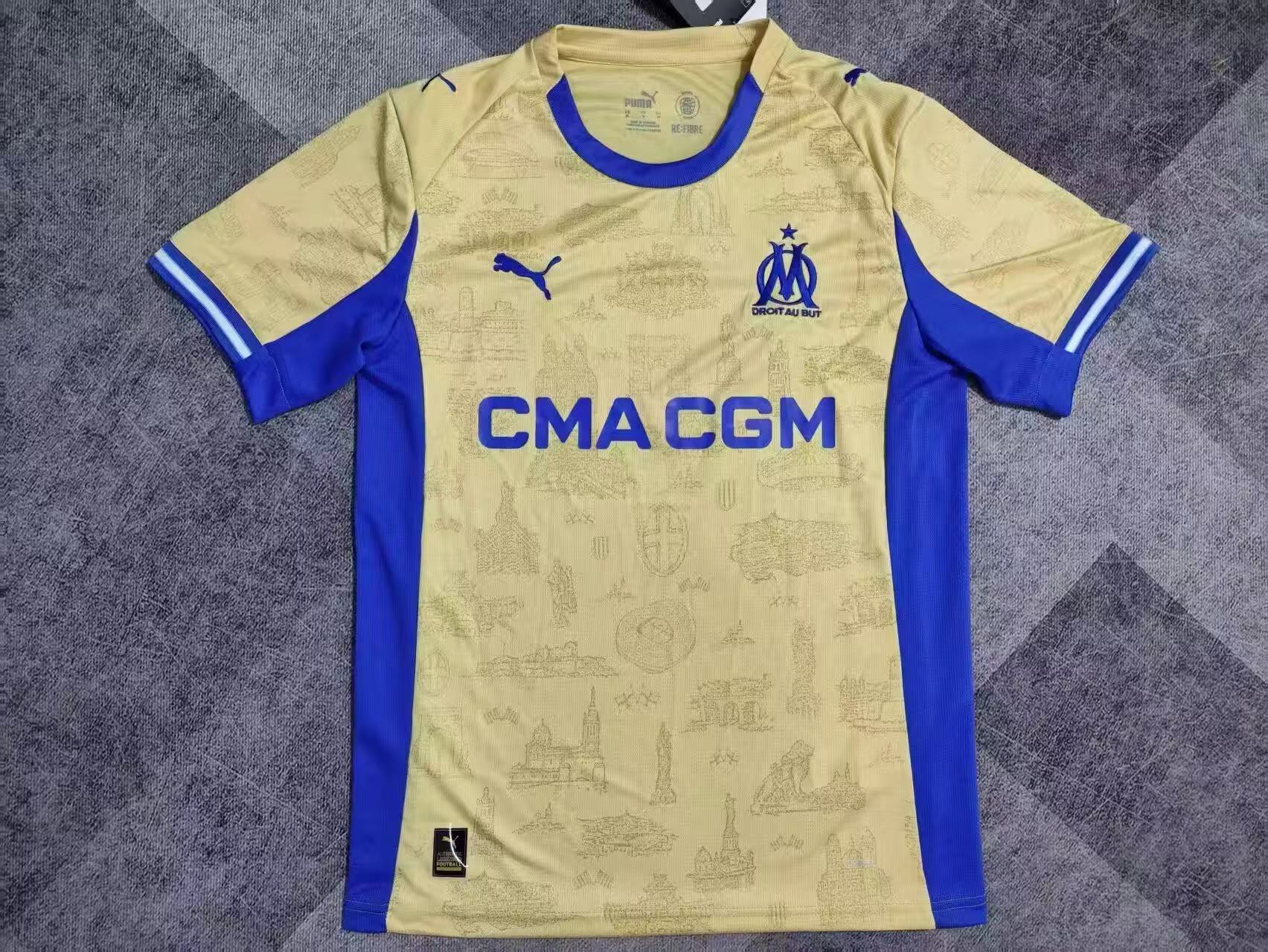 2025/2026 Olympique de Marseille Fourth Away Football Jersey AAA fan-grade