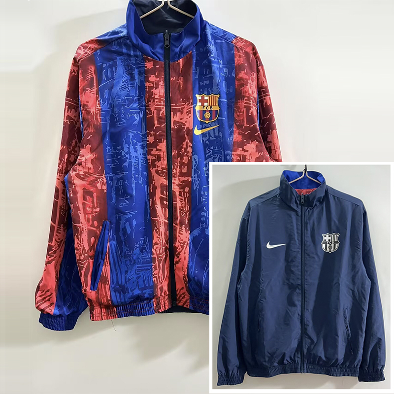 2025/2026 Barcelona Reversible Windbreaker Soccer Jersey AAA fan-grade 02