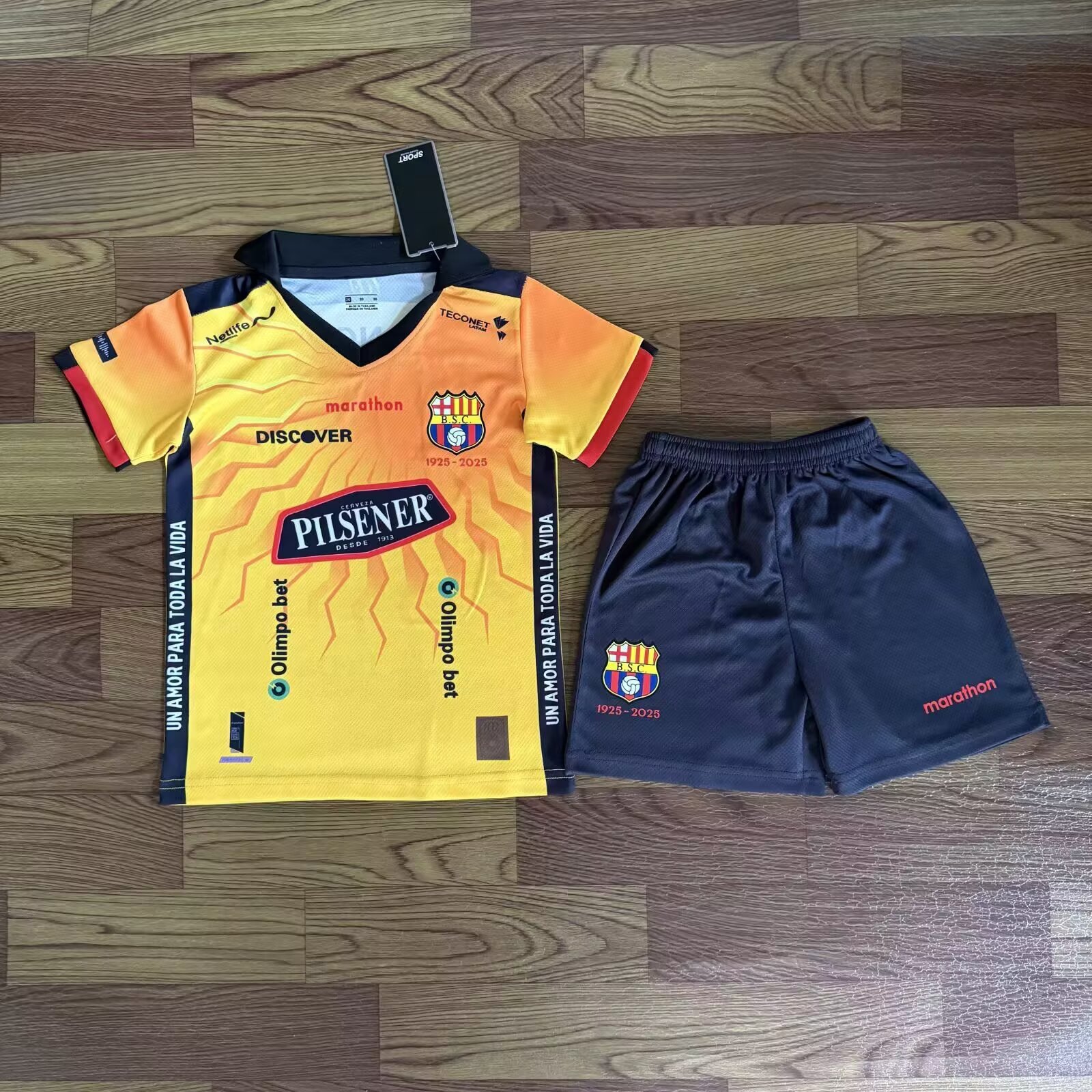 2025/2026 Barcelona 100th Anniversary Football Jersey AAA fan-grade Kids Size