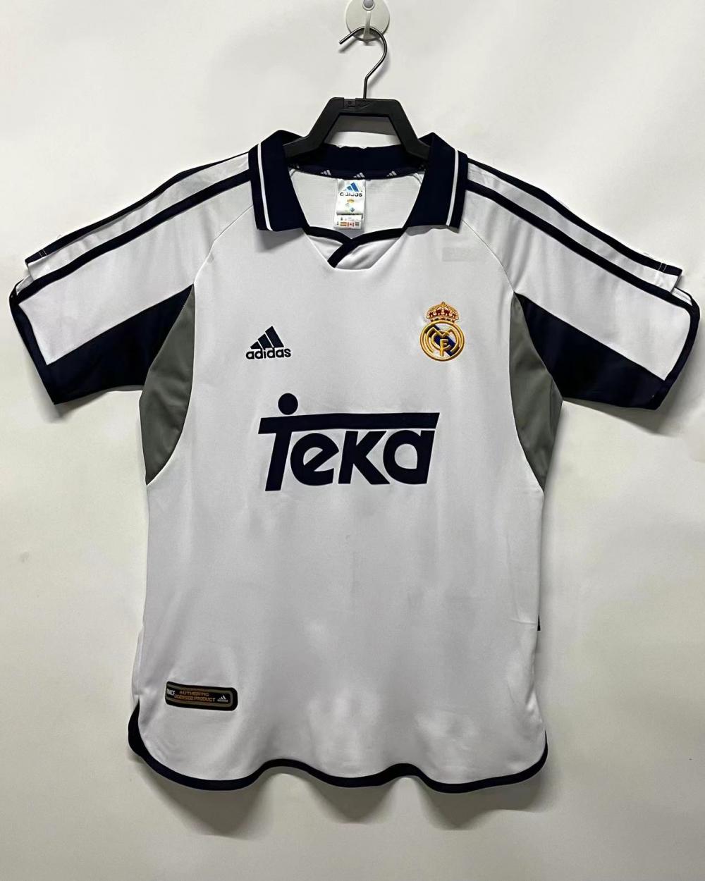 2000/2001 Retro Real Madrid Home Soccer Jersey AAA fan-grade