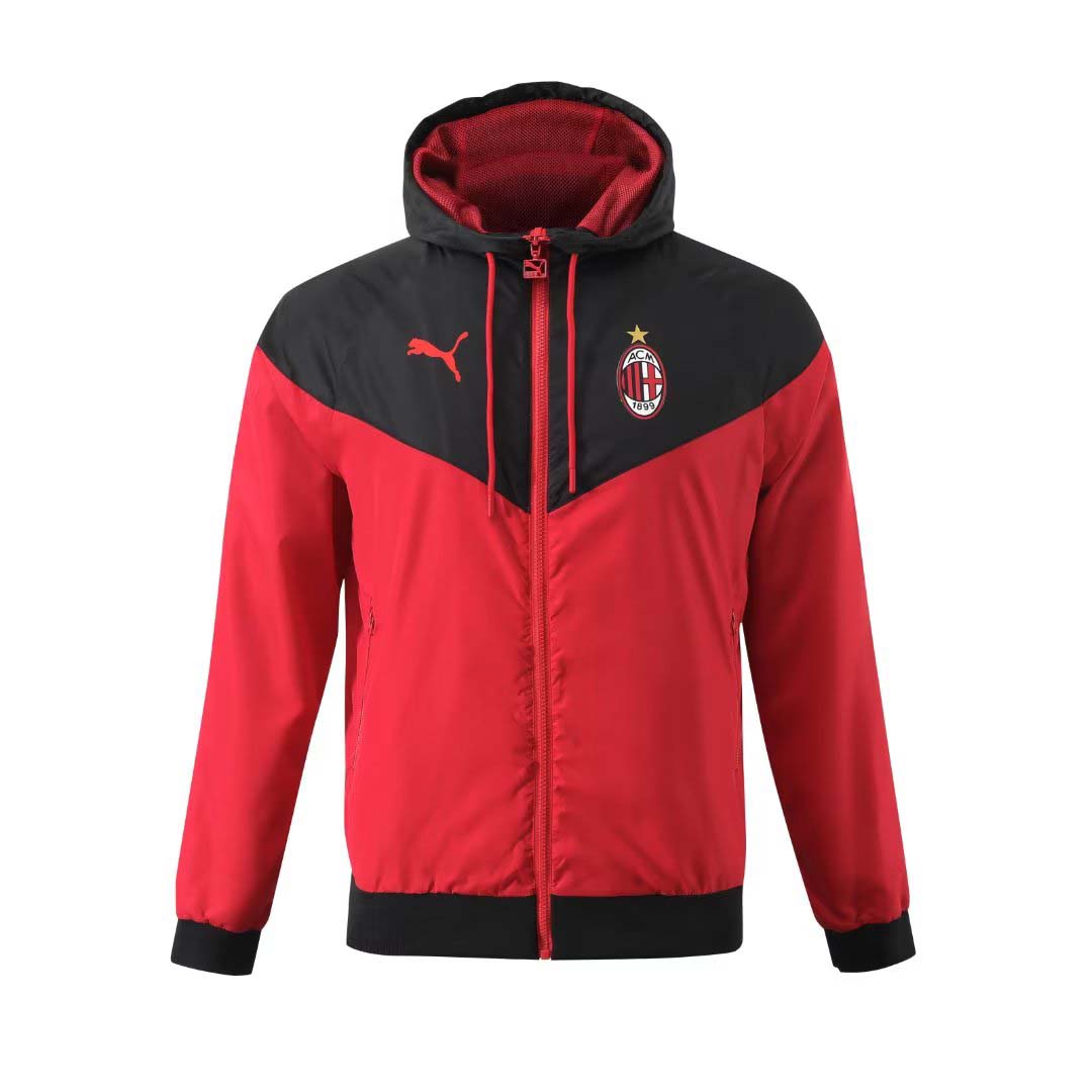 2023 AC Milan Windbreaker Red Football Shirt AAA fan-grade Kids Size
