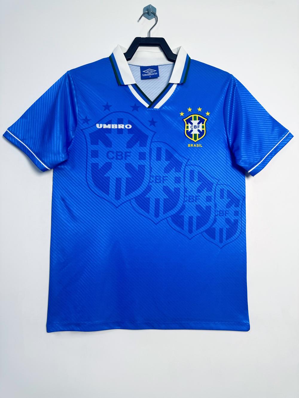 1996 레트로 브라질 어웨이 축구 저지 셔츠 태국 퀄리티