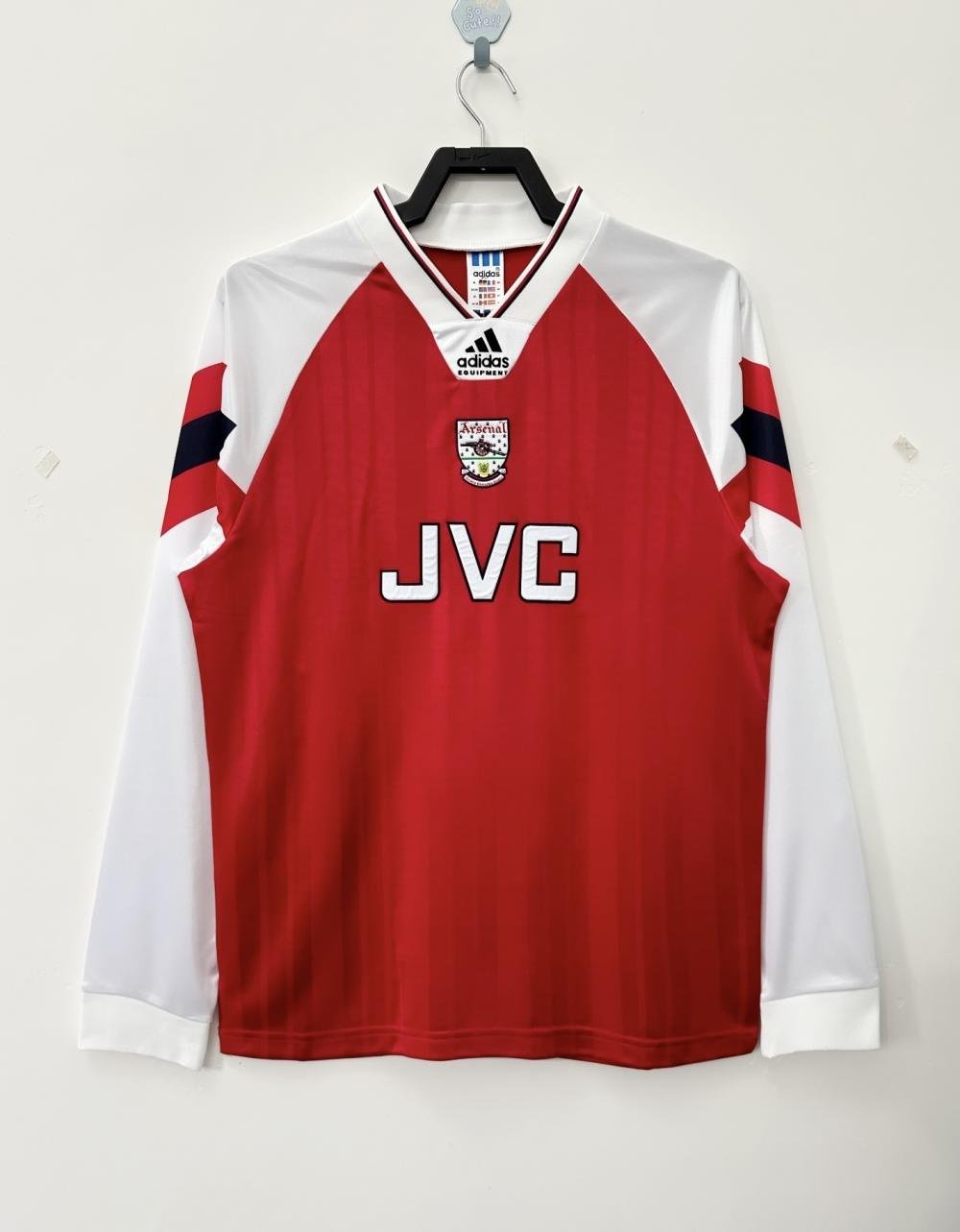 1992/1993 Retro Long Sleeve Arsenal Home Football Shirt AAA fan-grade