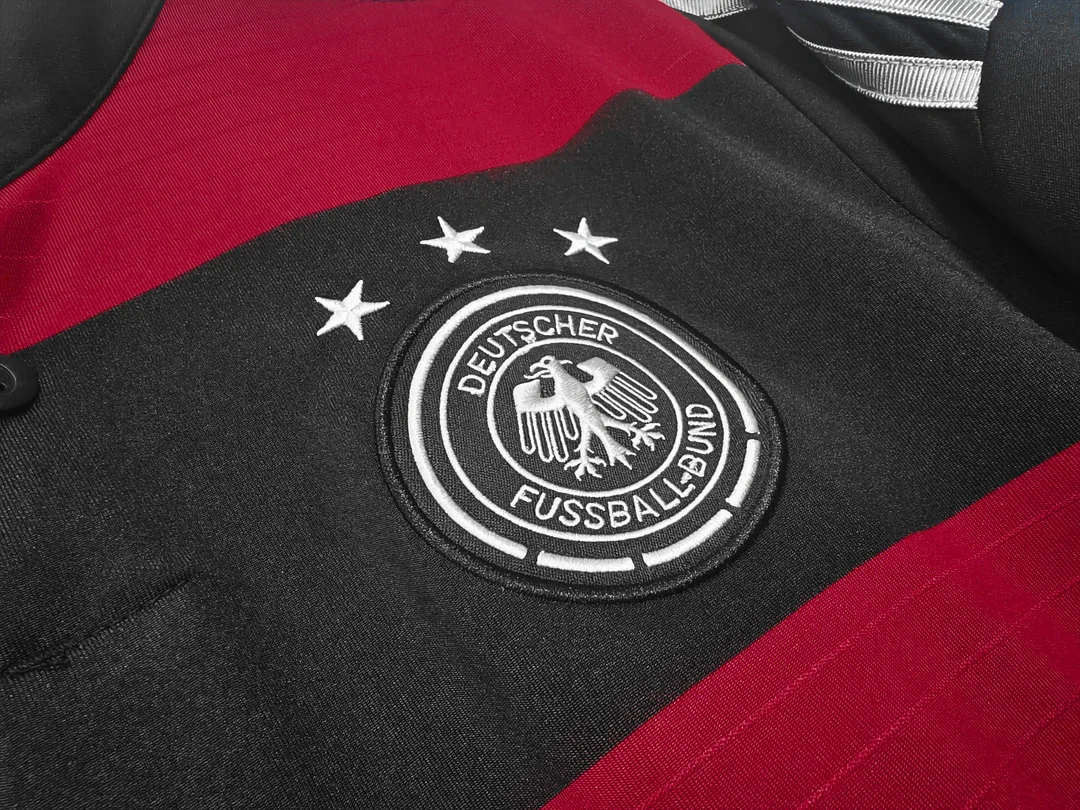 2014 Retro Soccer Jersey Germany Away — view 5