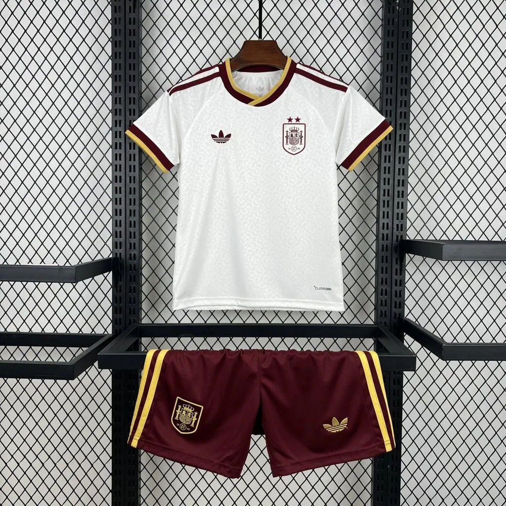 2026 Spain Auswärts Fußballtrikot 1:1 Thai-Qualität Kindergröße