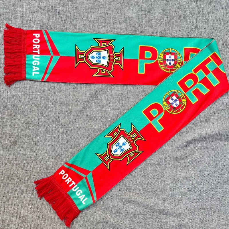 2026 World Cup Portugal Fan Soccer Scarf Red/Green