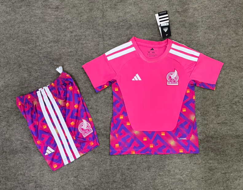 2025/2026 Mexico Goalkeeper Football Shirt AAA fan-grade Kids Size