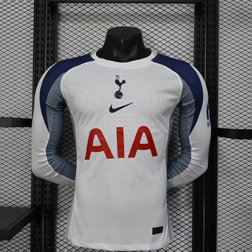 2025/2026 Long Sleeve Player Version Tottenham Home Advertising Football Shirt AAA fan-grade