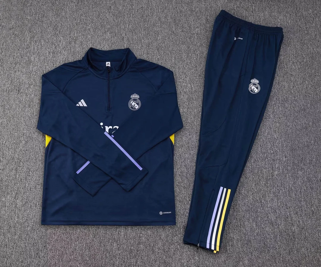 Conjunto de Treino Meio-Puxado Real Madrid Azul 2023/2024 — view 7