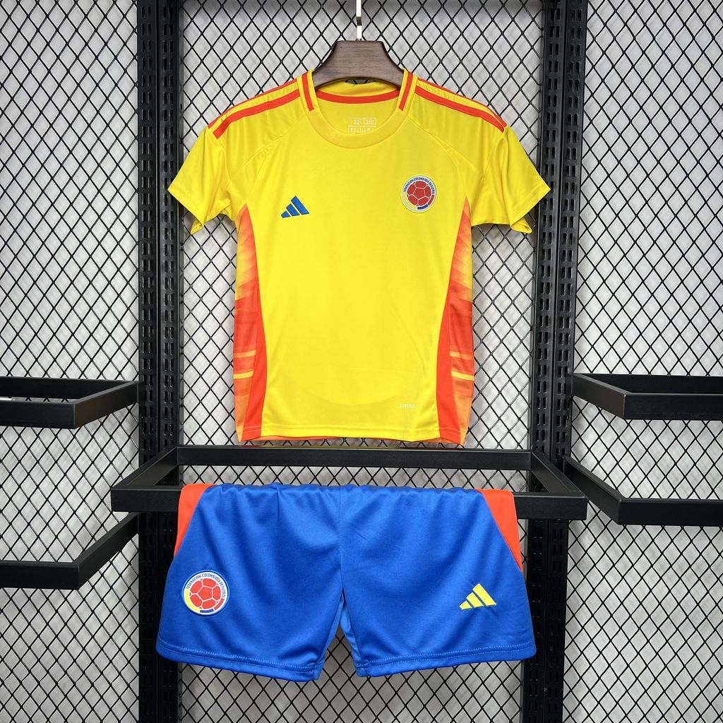 Camiseta de Fútbol Selección Colombia Local 2024-2025 Calidad Tailandesa Talla Infantil