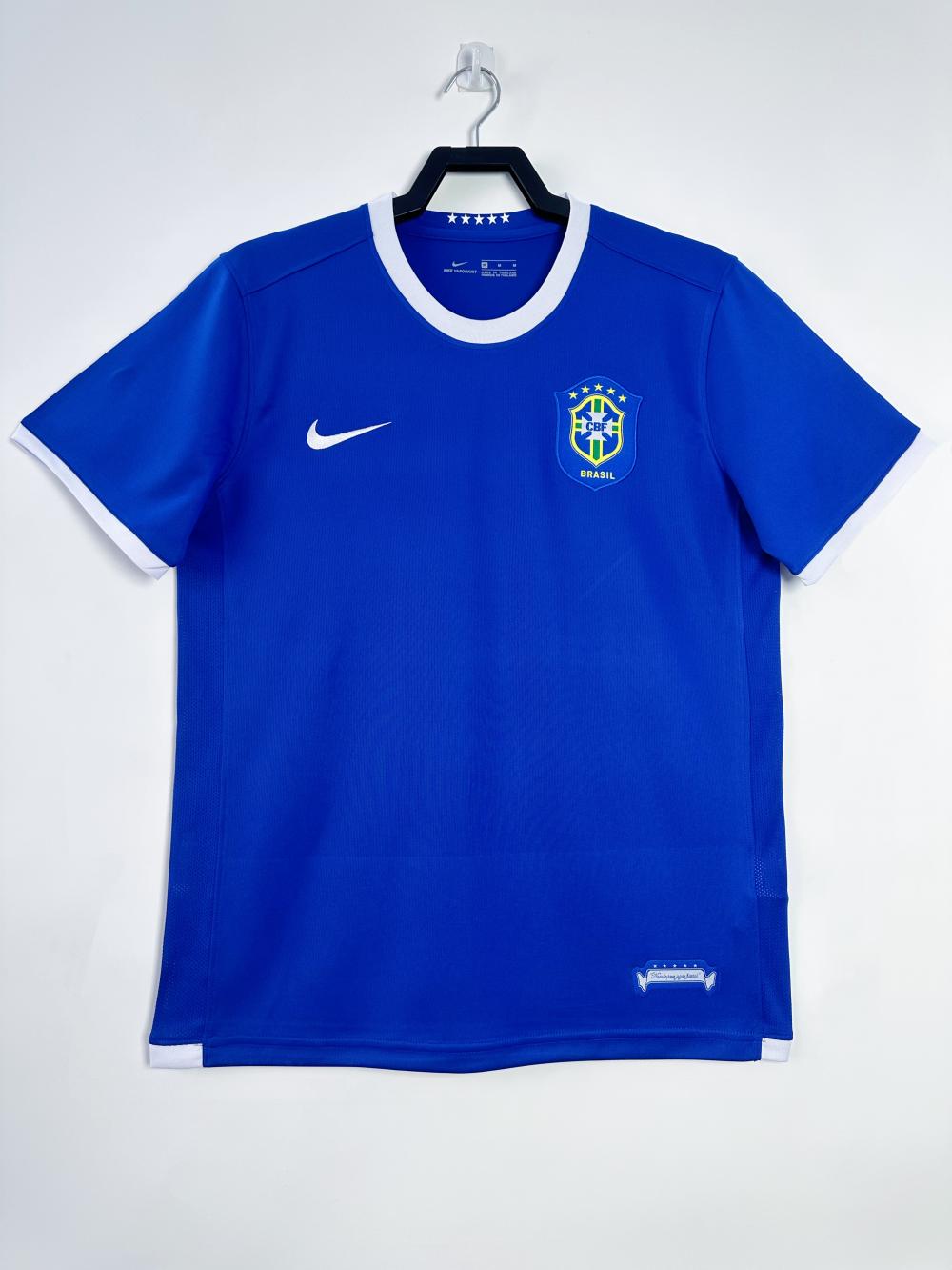 2006 레트로 브라질 어웨이 축구 저지 태국 퀄리티