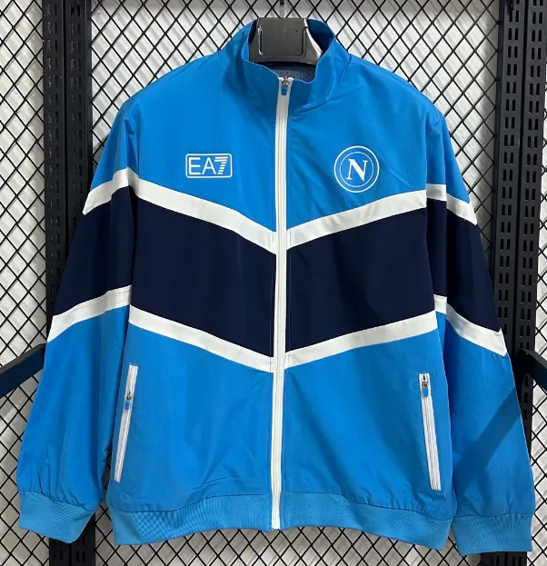 2025/2026 Napoli Blue And Blue Windbreaker Football Shirt 1:1 Thai Quality