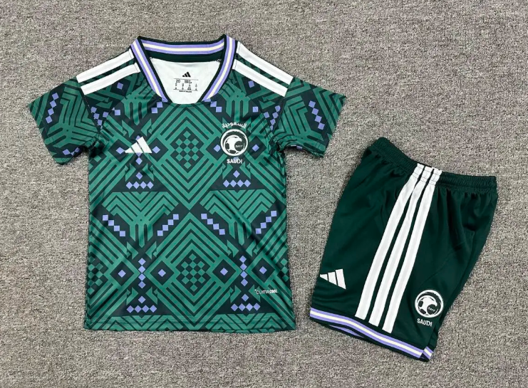 2026 Saudi Arabia Home Football Shirt AAA fan-grade Kids Size