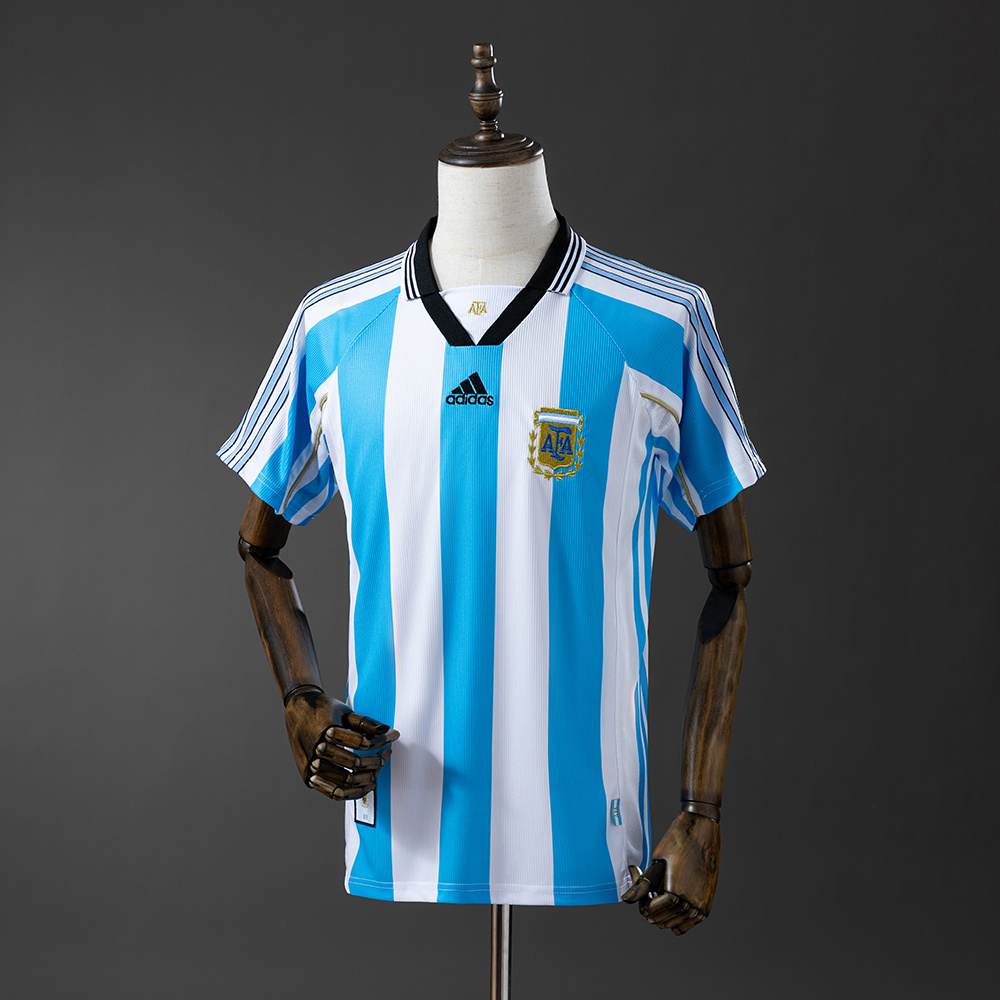 1998 Retro Argentina National Team Home Football Shirt AAA fan-grade