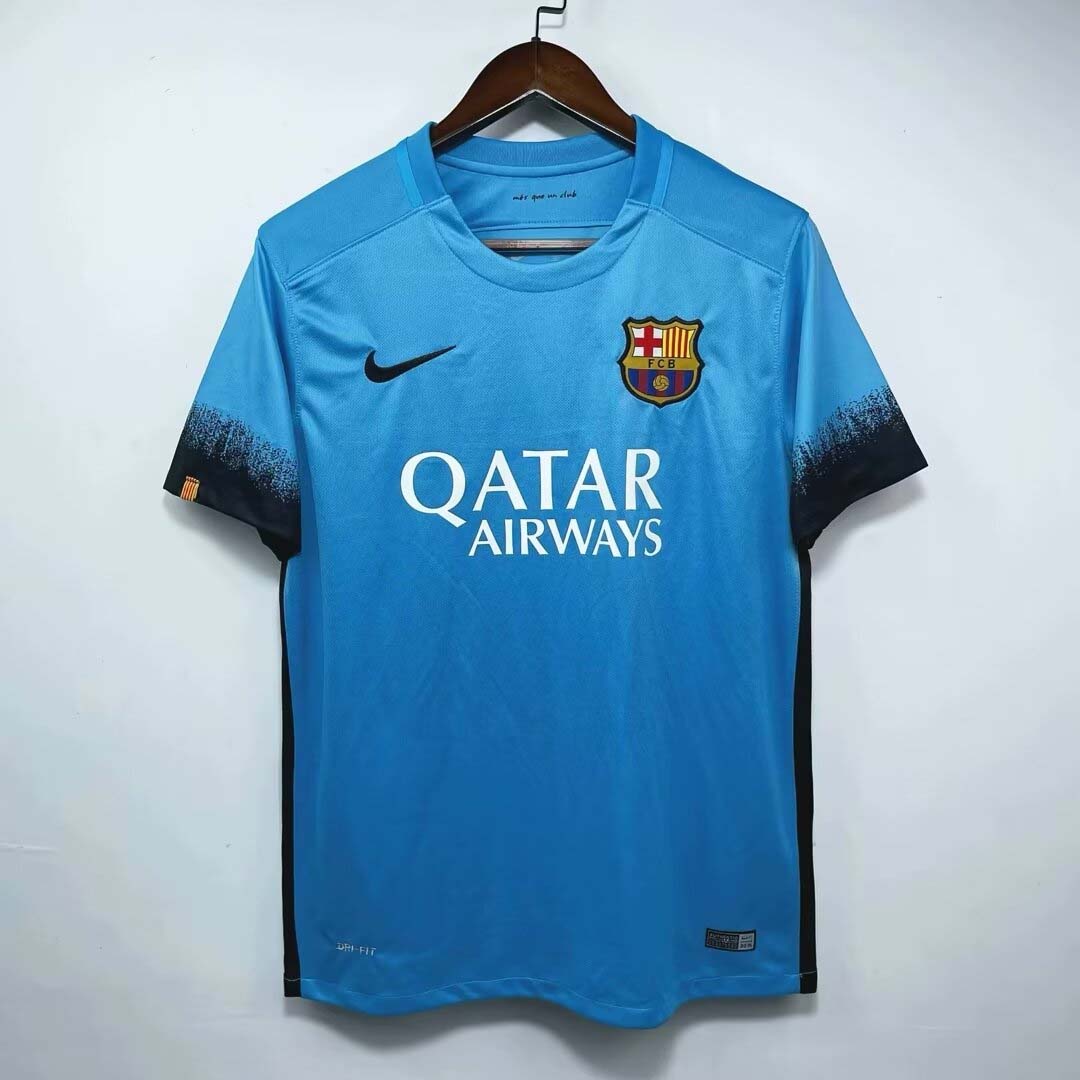2015/2016 Retro Barcelona Drittauswärts Fußballtrikot Thai-Qualität