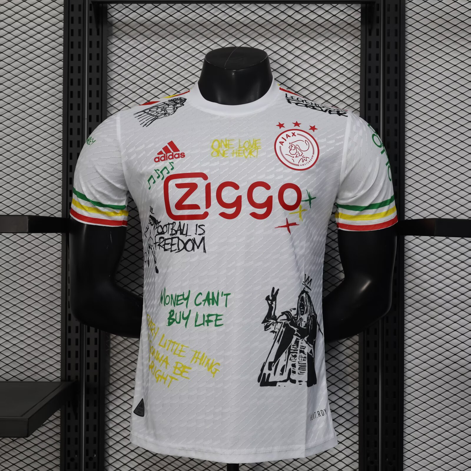 2025/2026 Player Version Ajax Doodle Plate Fußballtrikot AAA fan-gradät