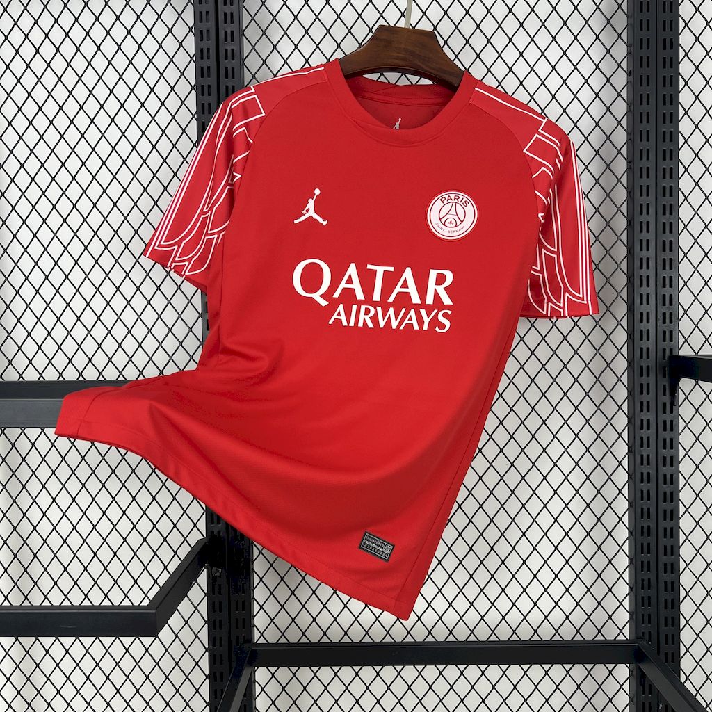 2025/2026 Paris Saint-Germain Roter Torwart Fußballtrikot Thai-Qualität