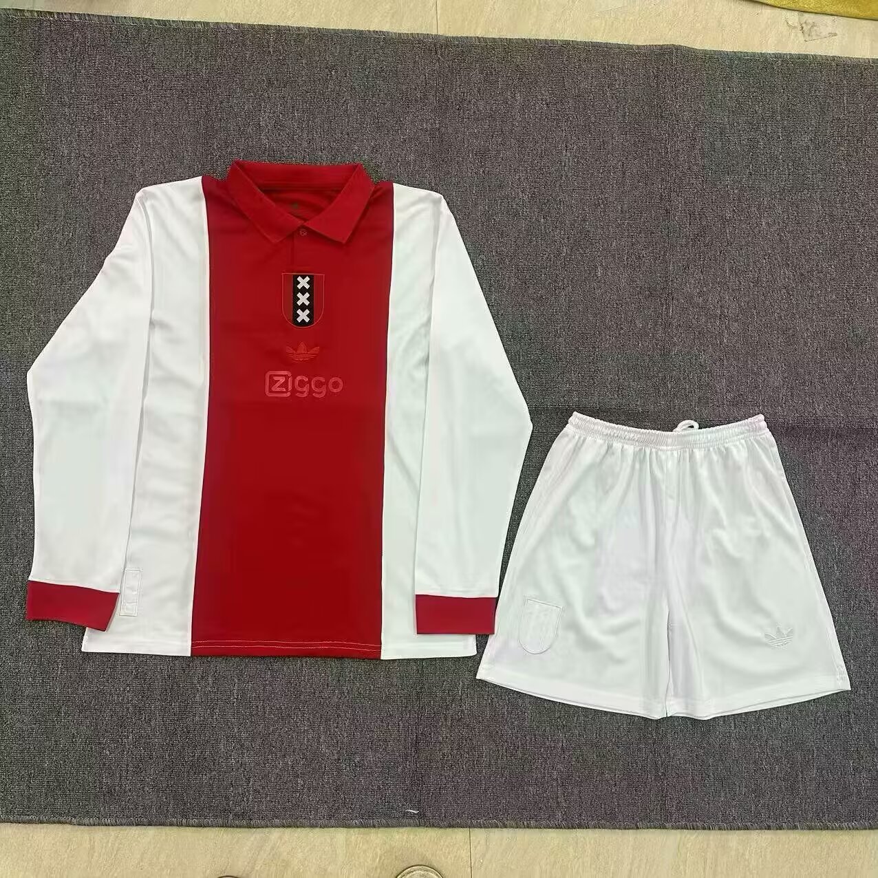 2025/2026 Langarm Ajax Gedenkedition Fußballtrikot Thai-Qualität Kindergröße