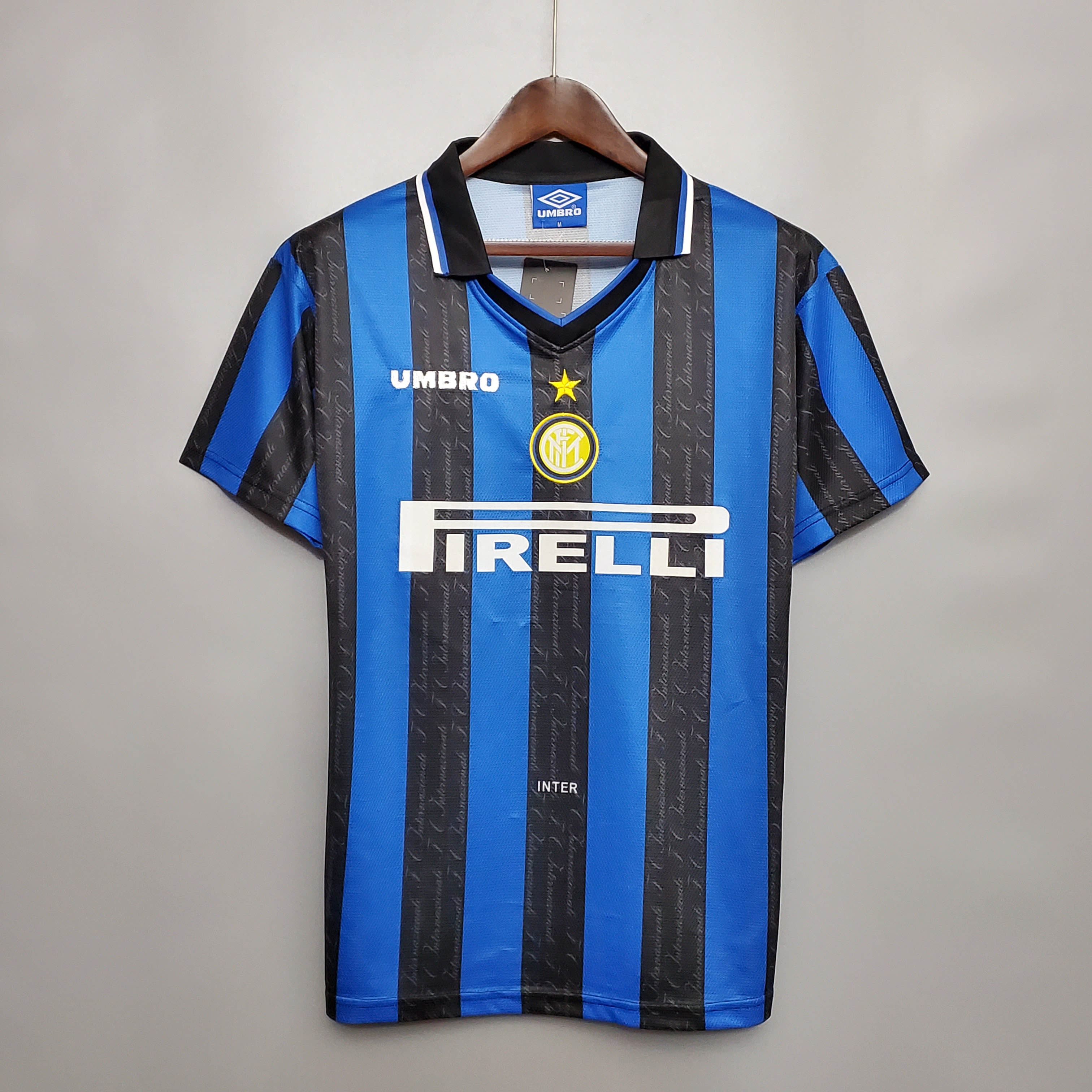 Camiseta de Fútbol Retro Local 1997/1998 Internazionale Milan Calidad Thai