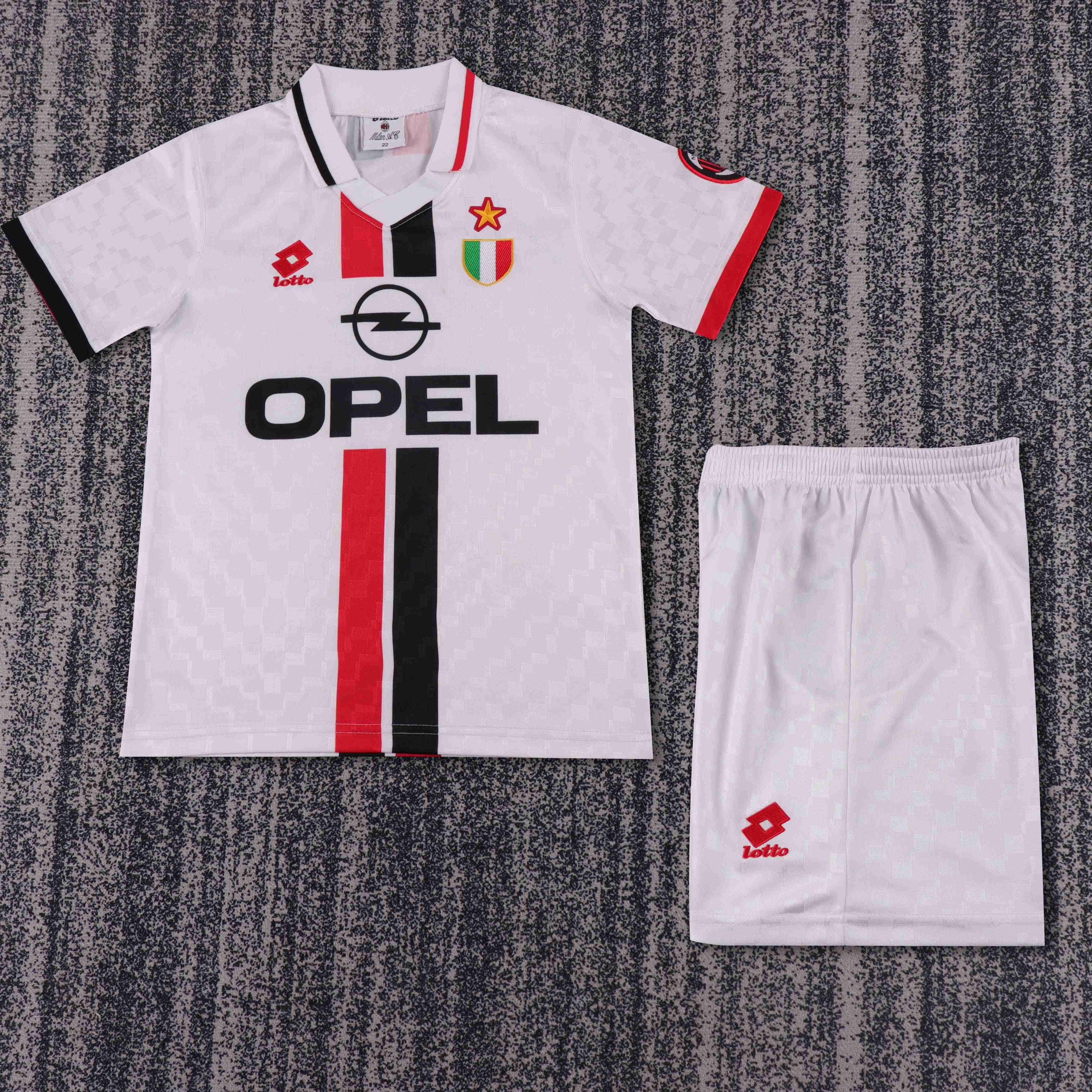 1996-1997 Retro AC Milan Away Football Shirt AAA fan-grade Kids Size
