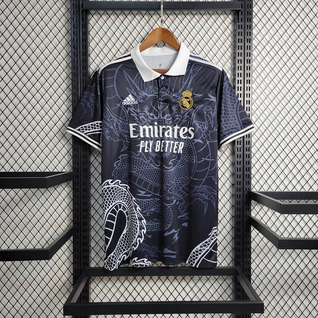 2023/2024 قميص ريال مدريد التنين الصيني أسود — main view