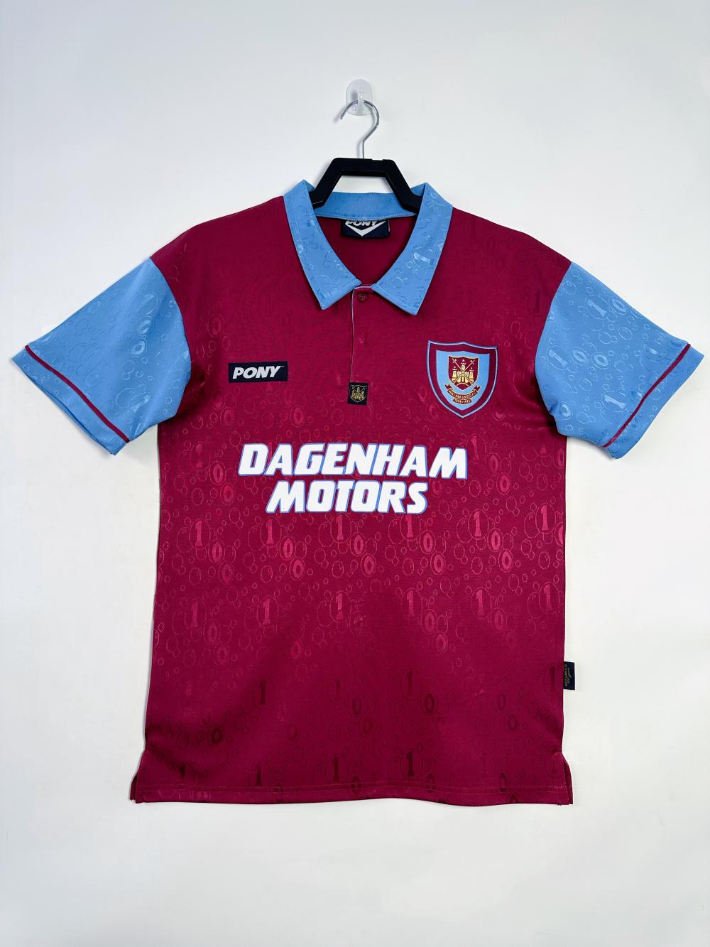 1995-1997 Retro West Ham United Fußballtrikot Heim Thai-Qualität