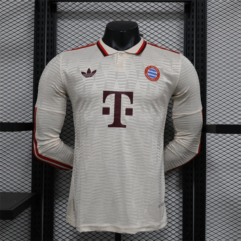 2024/2025 Long Sleeves Bayern Munich Third Away Player Version Football Shirt AAA fan-grade