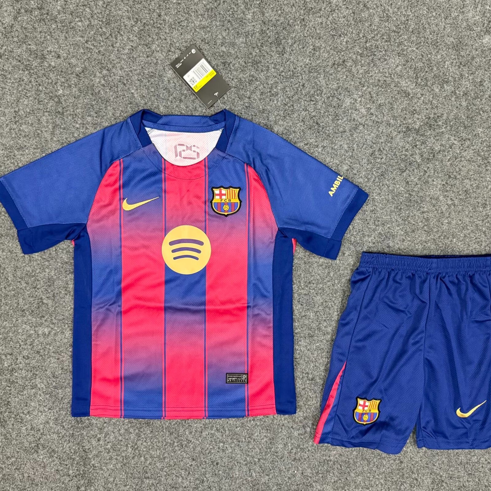 2025/2026 Barcelona Home 01 Football Jersey AAA fan-grade Kids Size