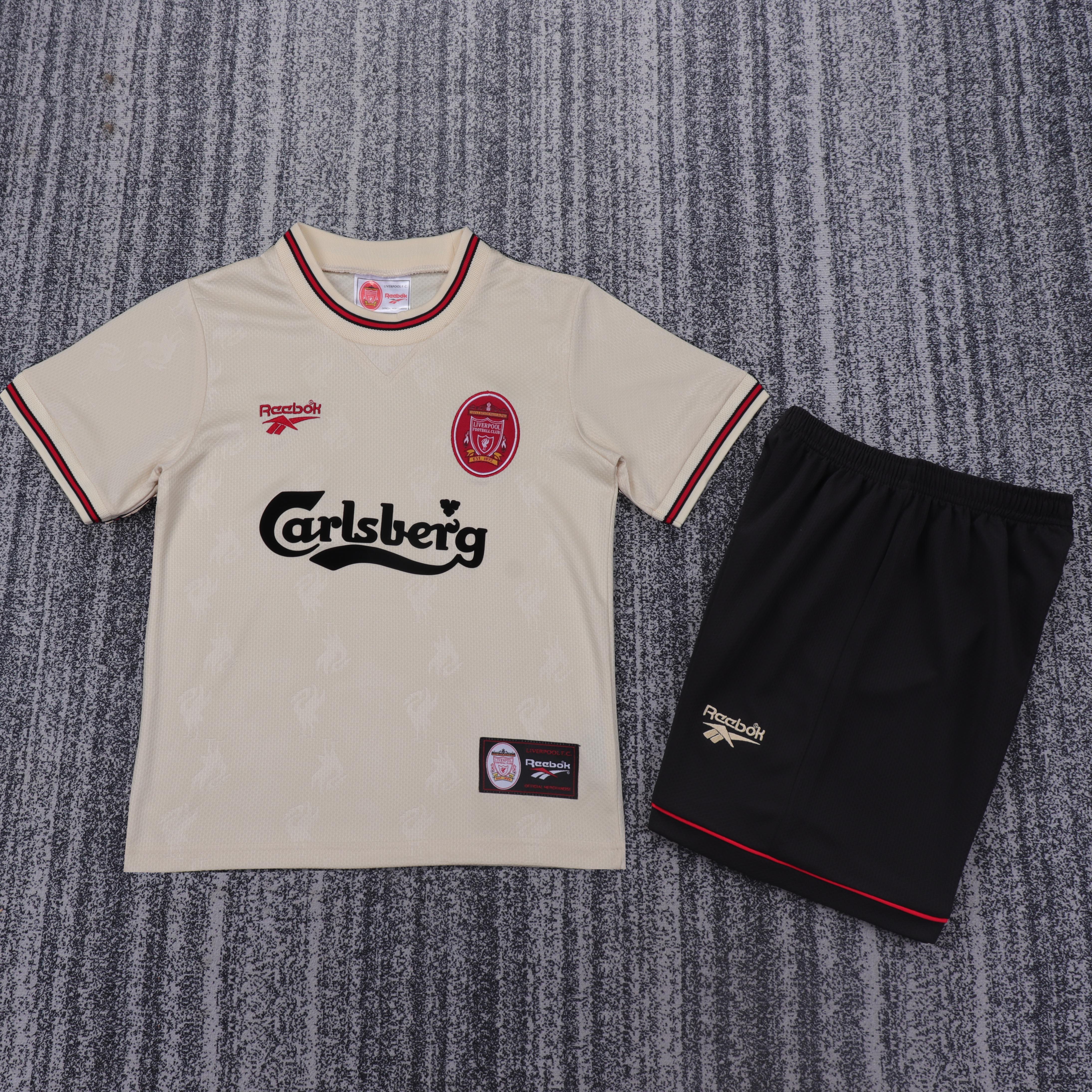 1996-1997 Retro Liverpool Away Football Jersey AAA fan-grade Kids Size