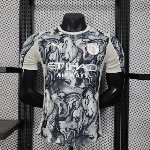 2025/2026 Player Version Manchester City Gray Special Edition Football Jersey AAA fan-grade