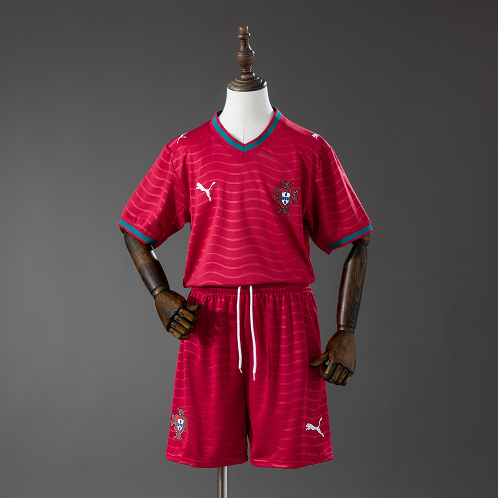 2026 Portugal Home Football Shirt AAA fan-grade Kids Size