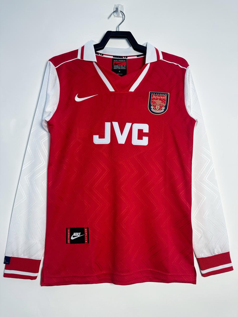 1996-1997 Retro Long Sleeve Arsenal Home Football Shirt AAA fan-grade