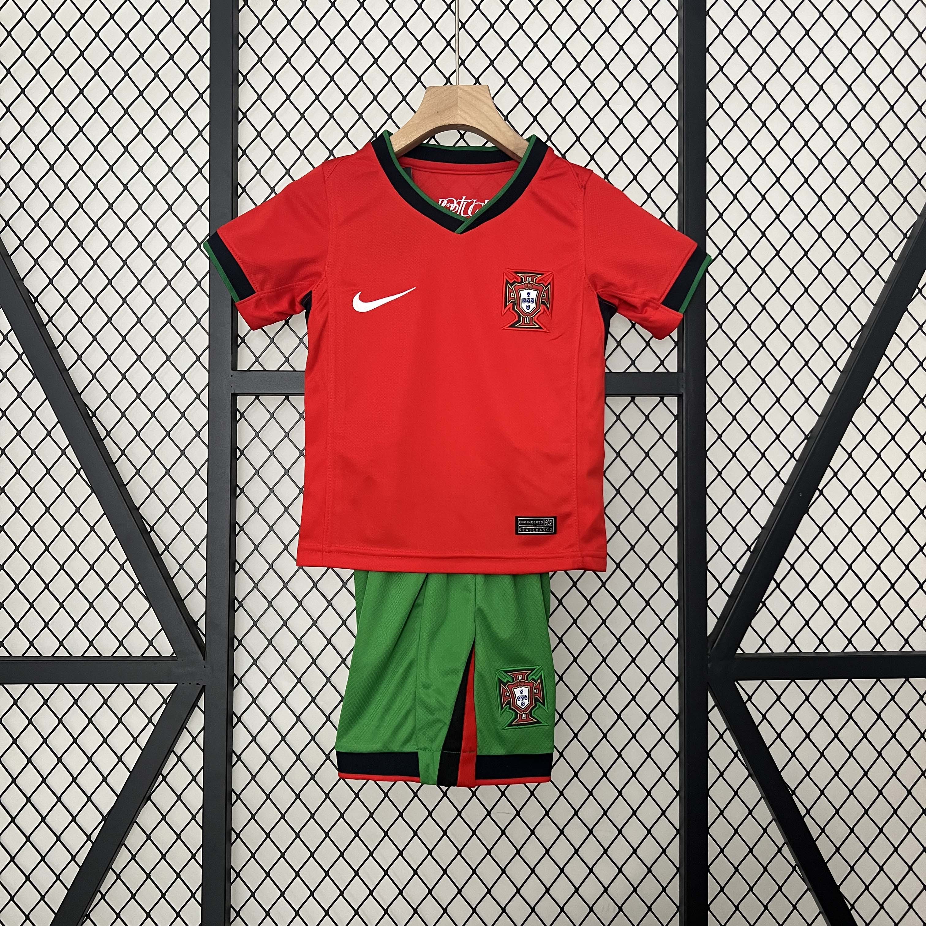 2024 Portugal Home Football Shirt 1:1 Thai Quality Kids Size