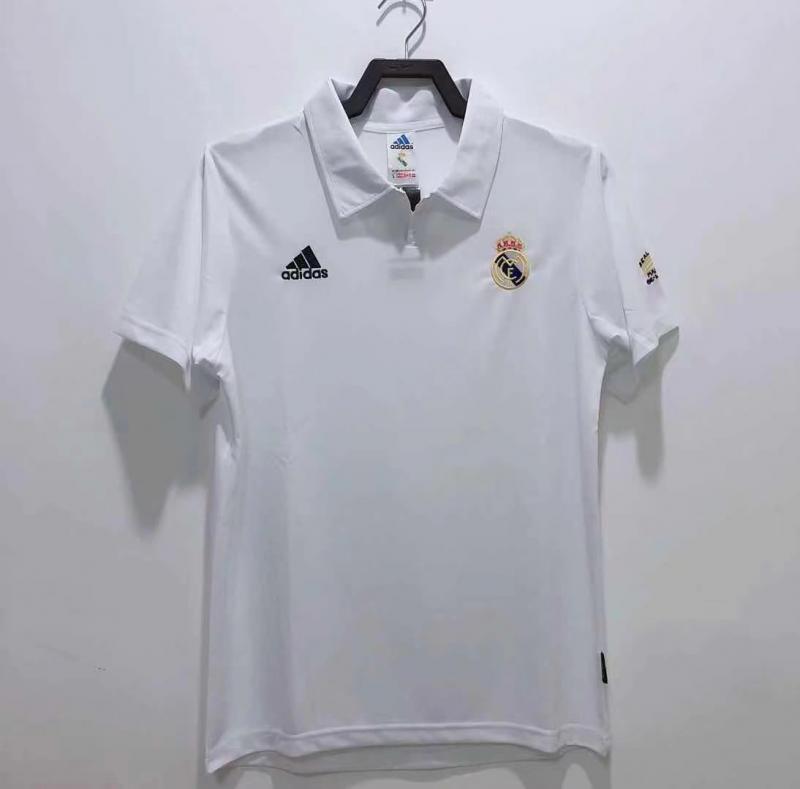 2002/2003 Retro Real Madrid Home Football Jersey Champions League Edition AAA fan-grade