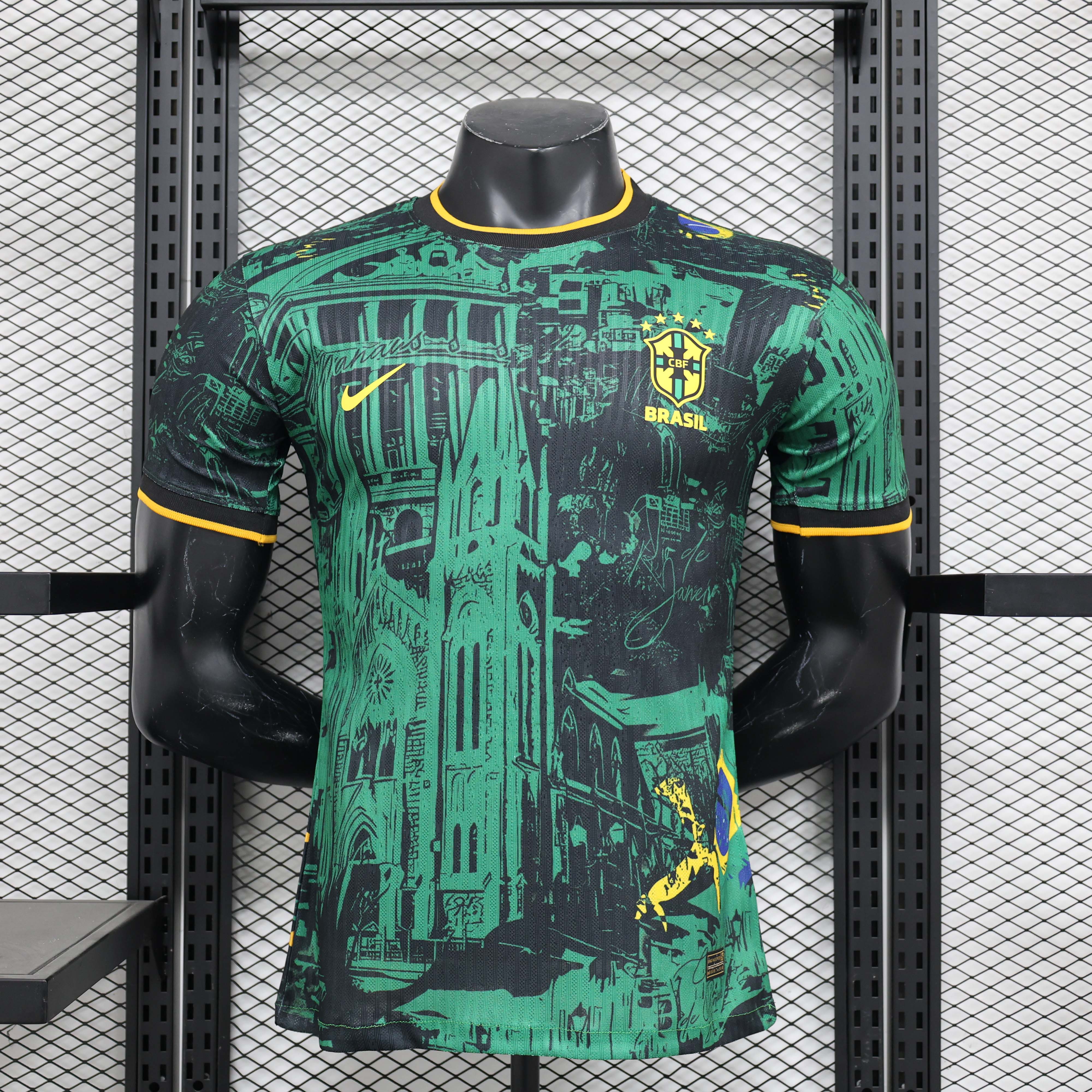 2024 Player Version Brazil Special Edition Green Football Shirt AAA fan-grade