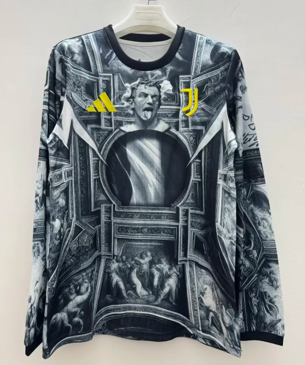 Maillot de football troisième tenue d'entraînement Juventus à manches longues 2025/2026 Qualité thaï 1:1