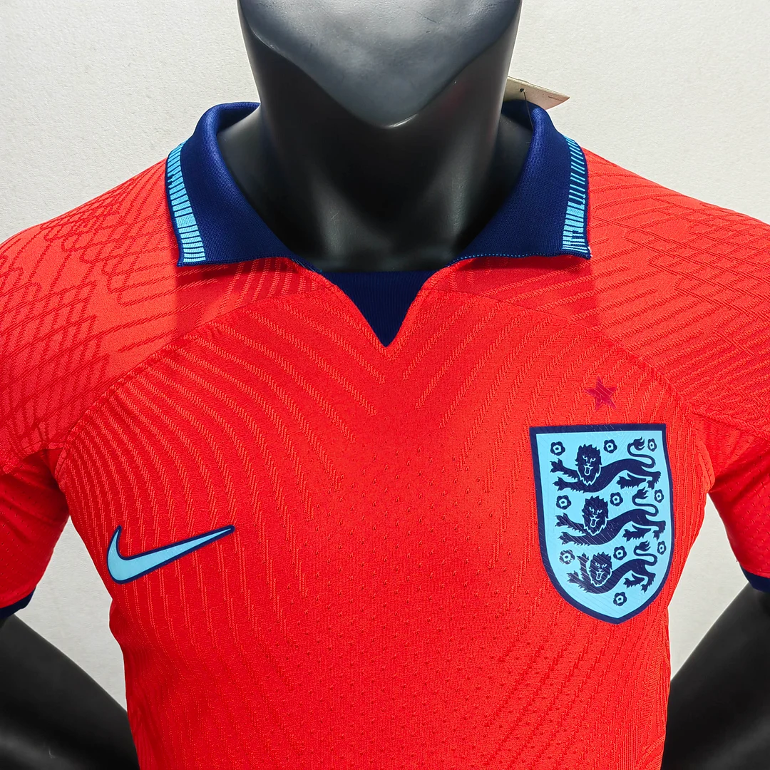 2022 FIFA World Cup Player Version England Away Soccer Jersey — view 3