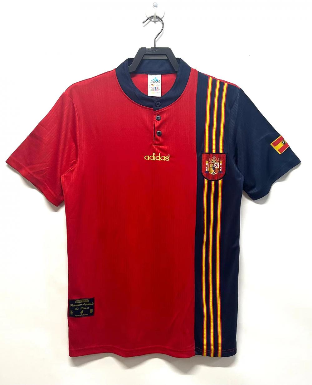 1996 Retro Spanien Heim Fußballtrikot