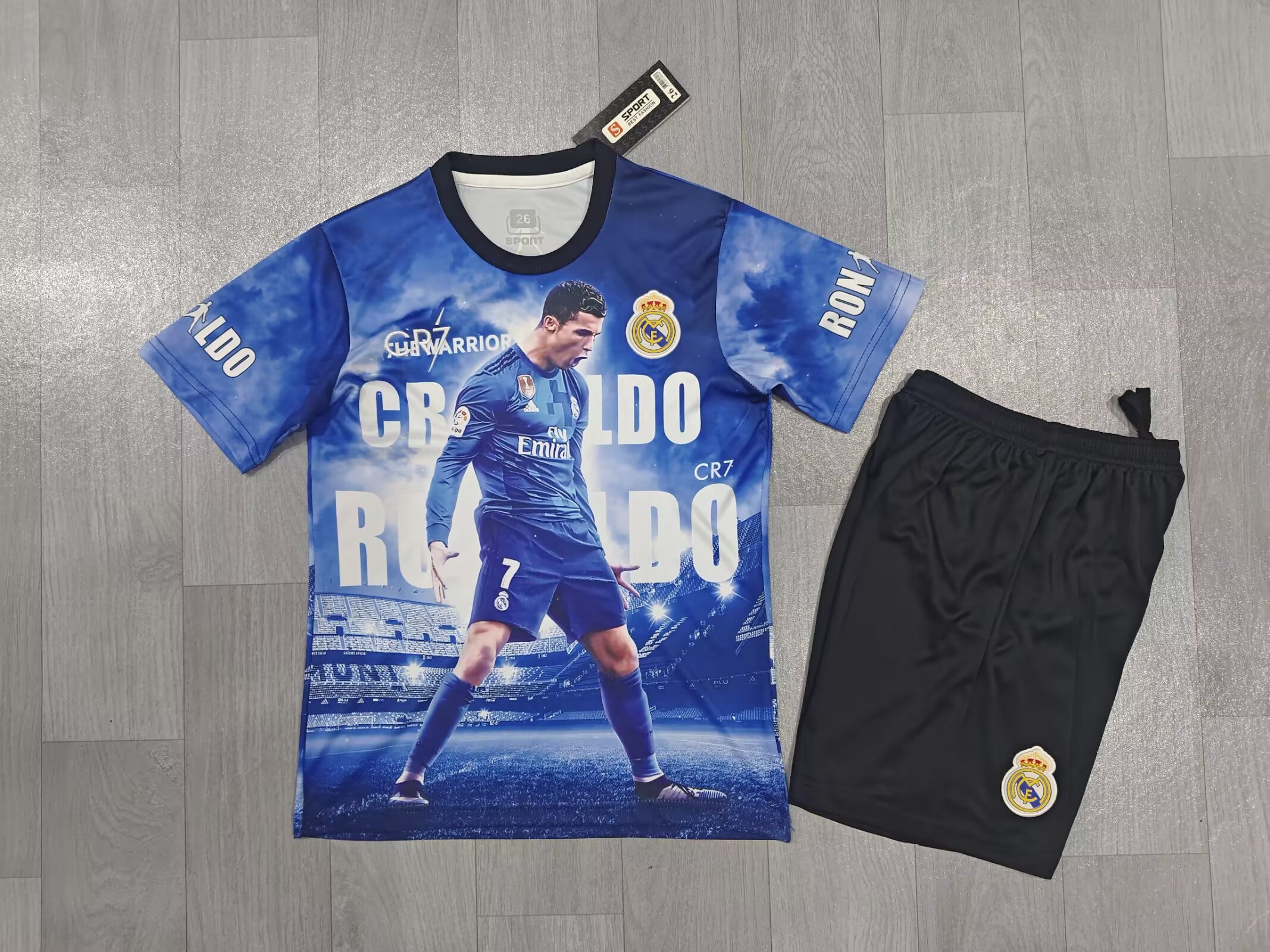 2025/2026 Real Madrid Ronaldo Commemorative Edition Football Jersey AAA fan-grade Kids Size