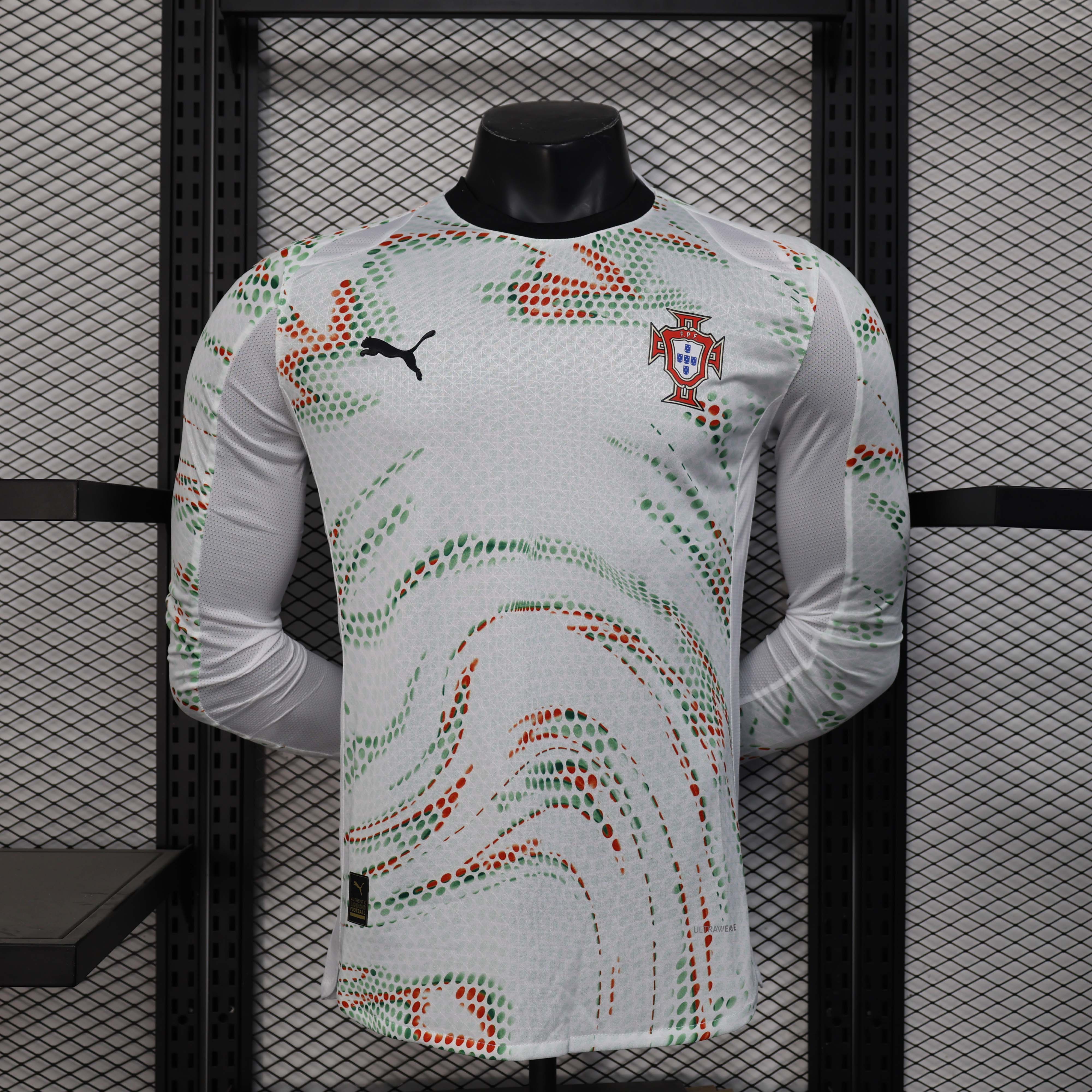 2025 Long Sleeve Player Version Portugal Away Football Shirt AAA fan-grade