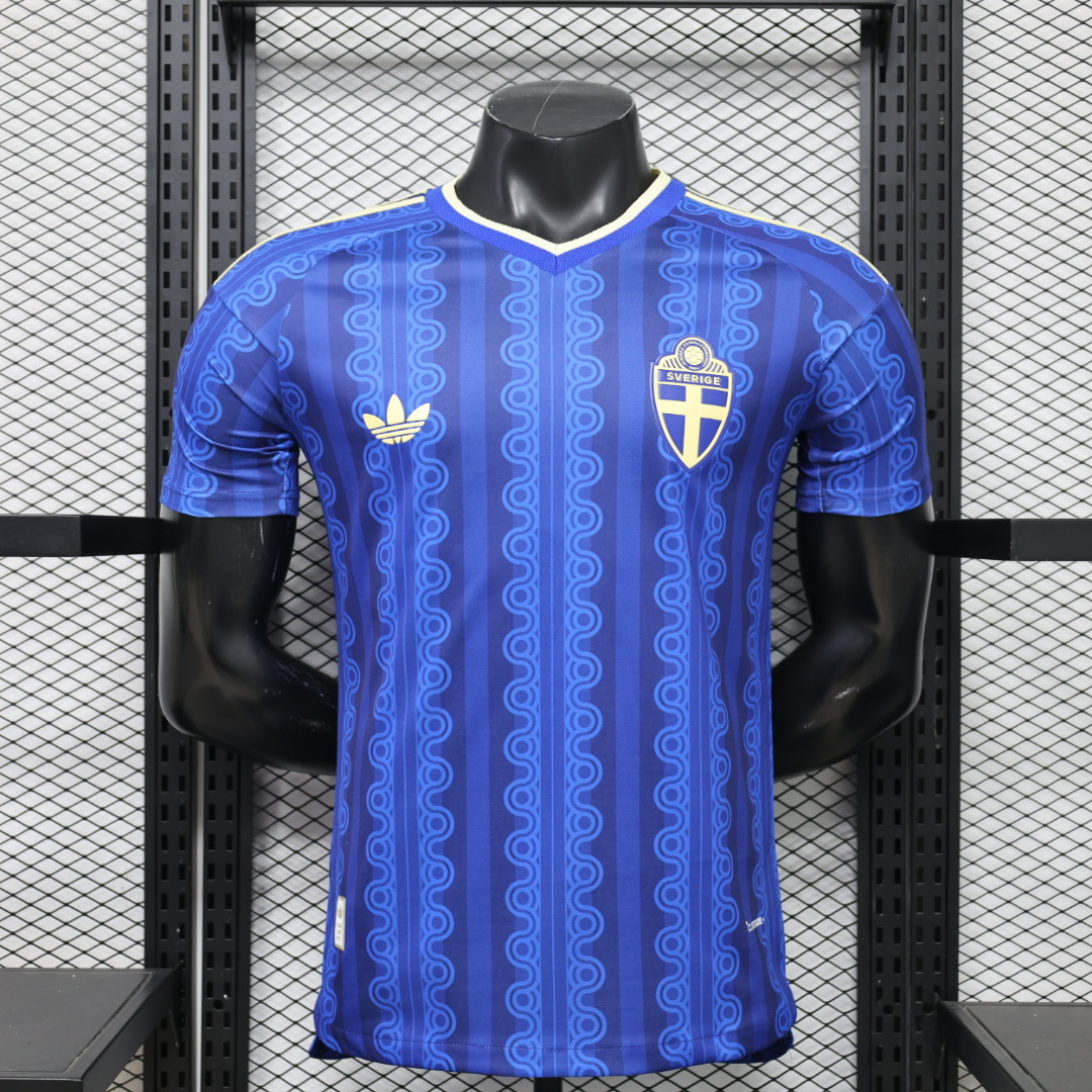 2026 Player Version Sweden National Team Away Football Jersey 1:1 Thai Quality