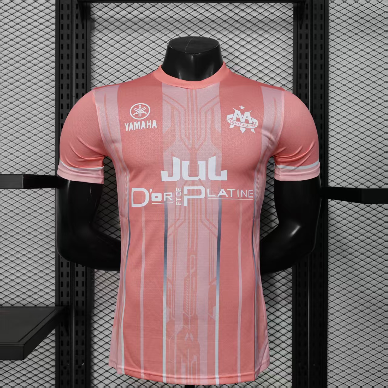 2025/2026 Player Version Olympique de Marseille Special Edition Pink Football Jersey AAA fan-grade