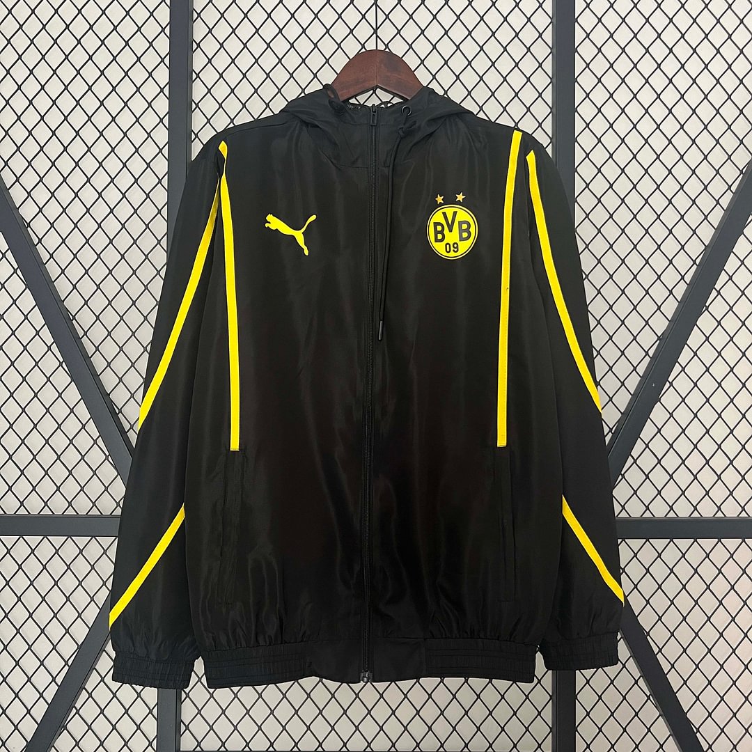 2024/2025 Dortmund Windbreaker Black Football Shirt AAA fan-grade Set
