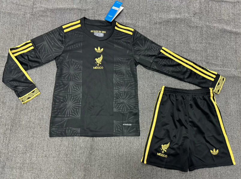 2025/2026 Long Sleeve Mexico National Special Edition Football Jersey AAA fan-grade Kids Size