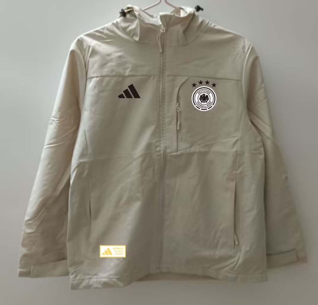 Maillot de football coupe-vent blanc Allemagne 2025