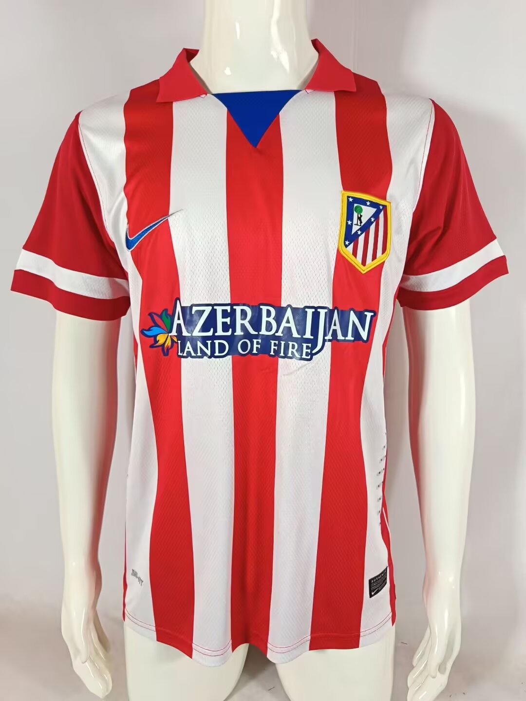 2013-2014 Retro Atletico Madrid Home Soccer Jersey AAA fan-grade