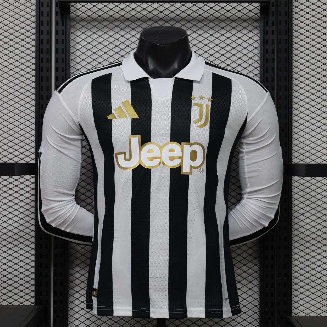 2026/2027 Long Sleeve Player Version Juventus Home Football Jersey 1:1 Thai Quality